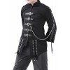 New Men Gothic Jacket Black Dead Threads Corseting Chain EMO Cyber Jacket